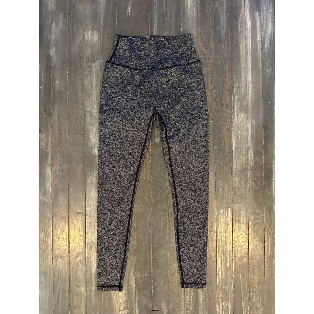 Love Fitness Apparel High Waisted Space Dye Leggings Charcoal Gray Athletic